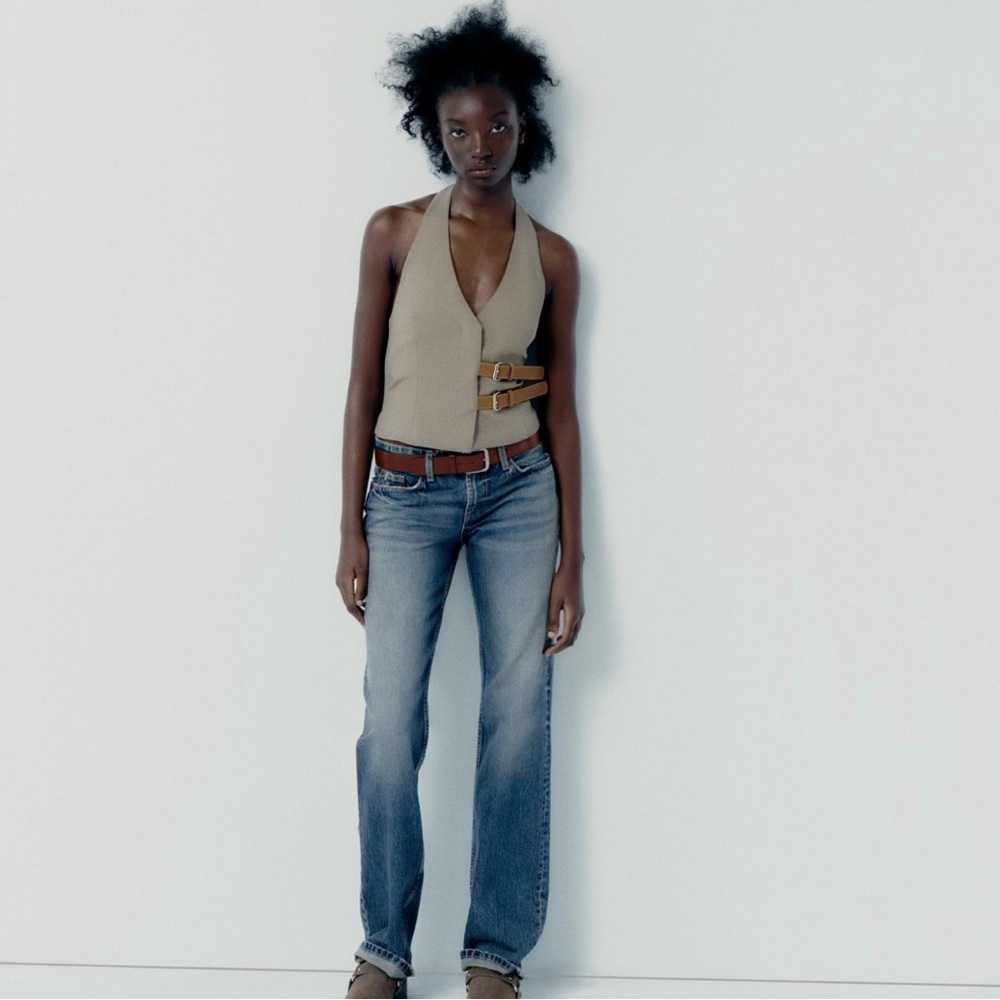 Zara BELTED HALTER VEST - Picture 5 of 8